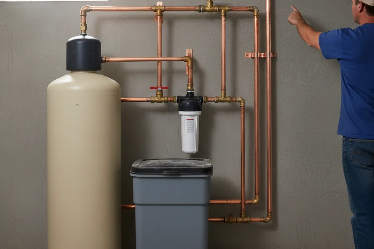 Whole-house water treatment system installed in Watts